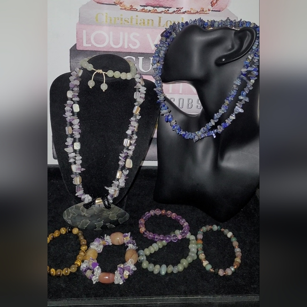 ALL VTG GENUINE GEMSTONE Jewelry 🚨ALL CLEANED READY TO USE OR RESELL🌹✨️